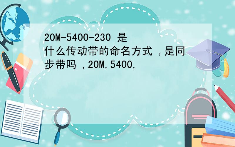 20M-5400-230 是什么传动带的命名方式 ,是同步带吗 ,20M,5400,