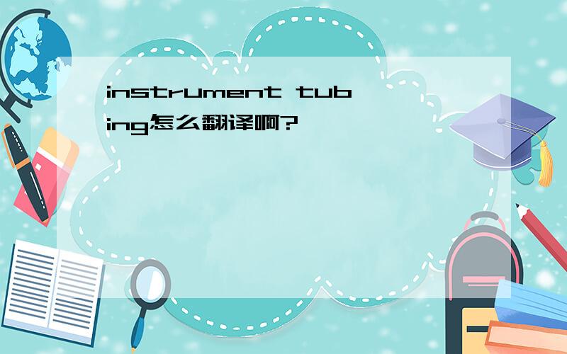 instrument tubing怎么翻译啊?