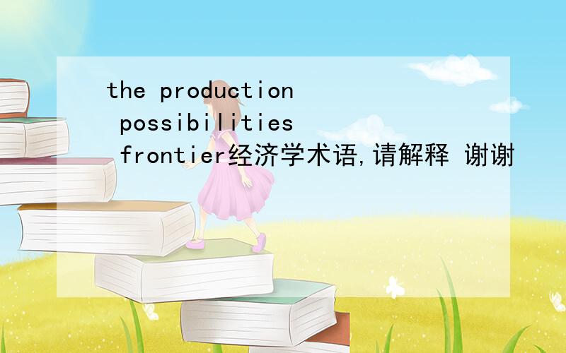 the production possibilities frontier经济学术语,请解释 谢谢