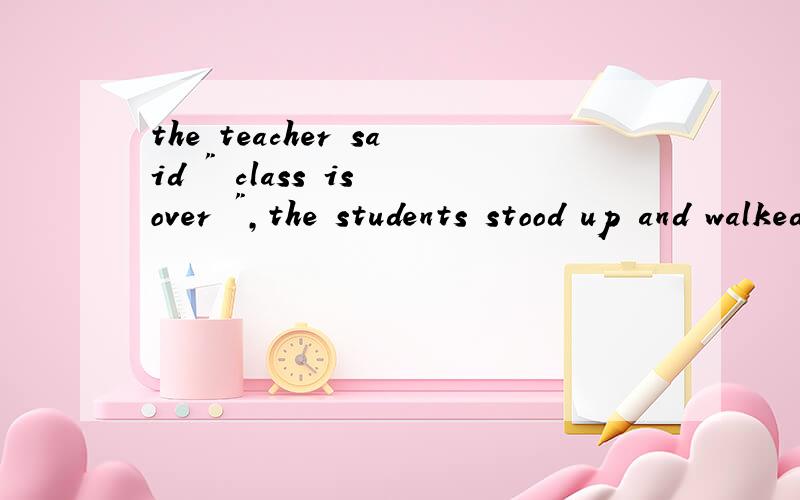 the teacher said 