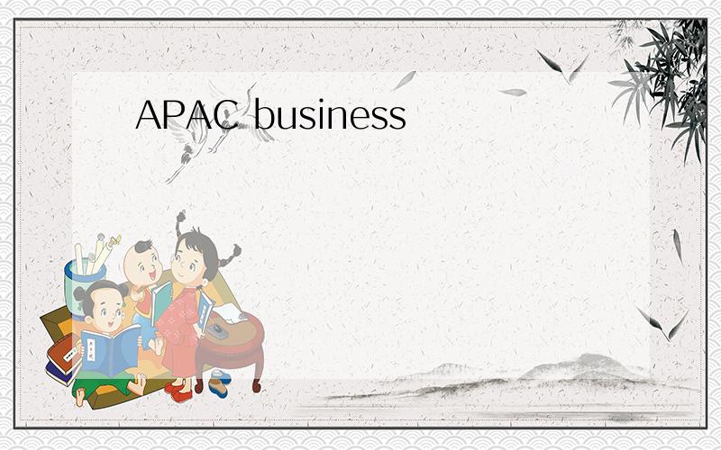 APAC business