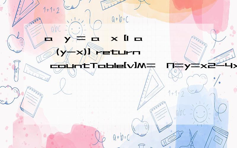 a^y = a^x [1 a^(y-x)] return countTable[v]M=,N=y=x2-4x 5在3≤x≤5