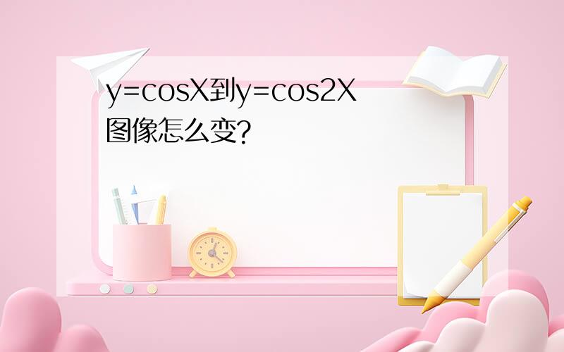 y=cosX到y=cos2X图像怎么变?