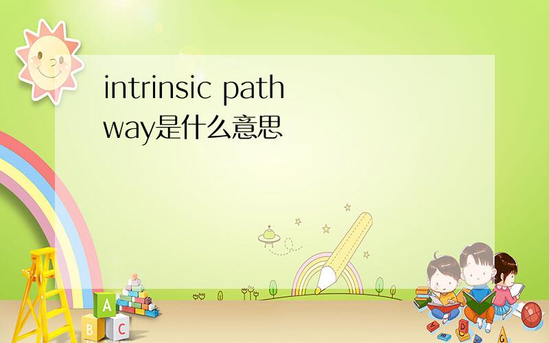 intrinsic pathway是什么意思