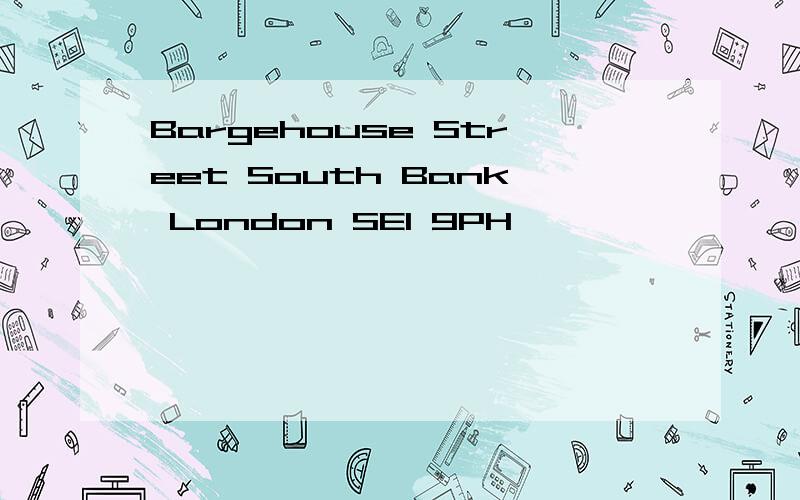 Bargehouse Street South Bank London SE1 9PH