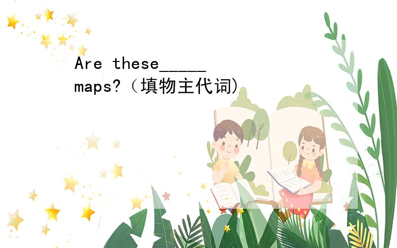 Are these_____maps?（填物主代词)