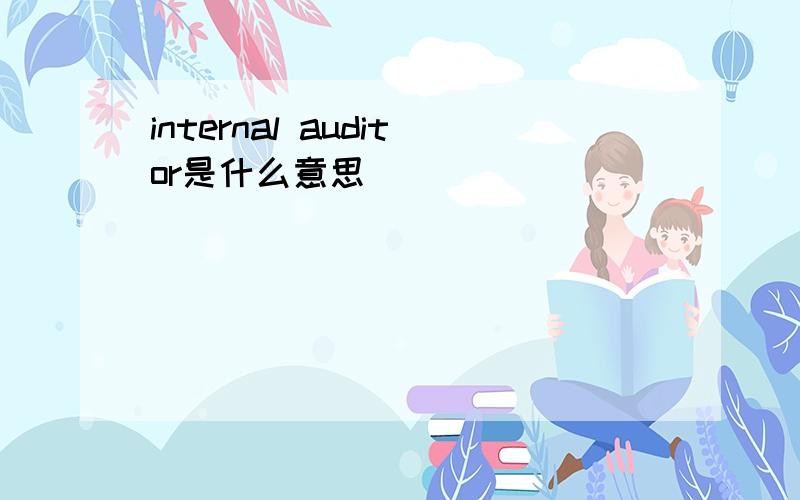 internal auditor是什么意思