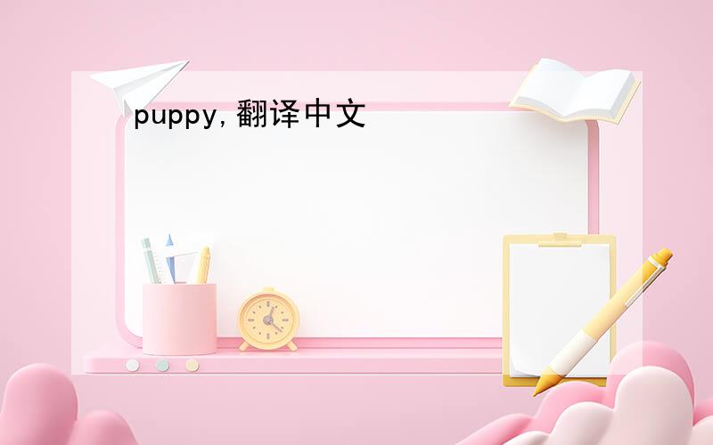 puppy,翻译中文
