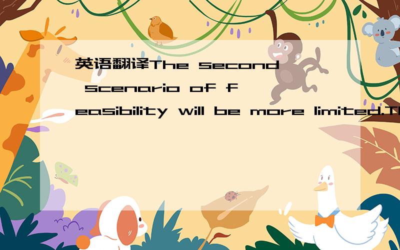 英语翻译The second scenario of feasibility will be more limited.The feasibility of second scenario wil be more limited.两句语序不一样,但是我们老师说这两句意思是一样的.莫非of前后的单词可以互换且意思不变?请