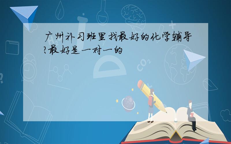 广州补习班里找最好的化学辅导?最好是一对一的