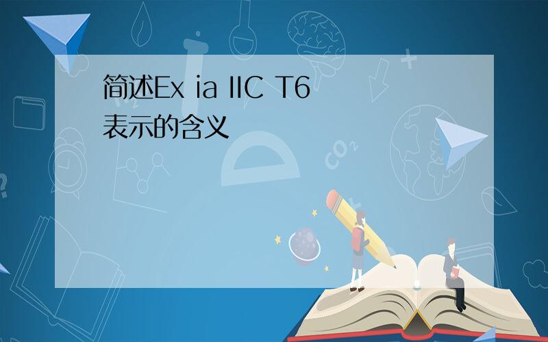 简述Ex ia IIC T6表示的含义