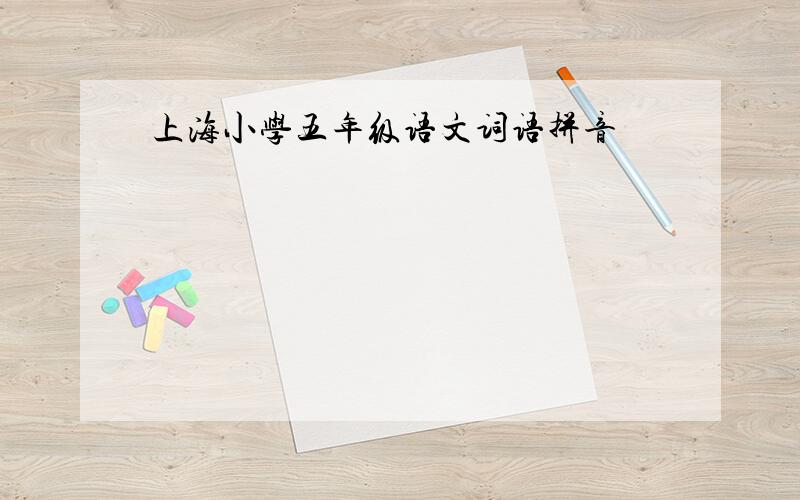 上海小学五年级语文词语拼音