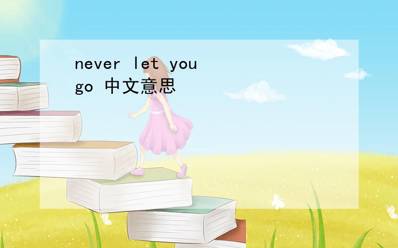 never let you go 中文意思