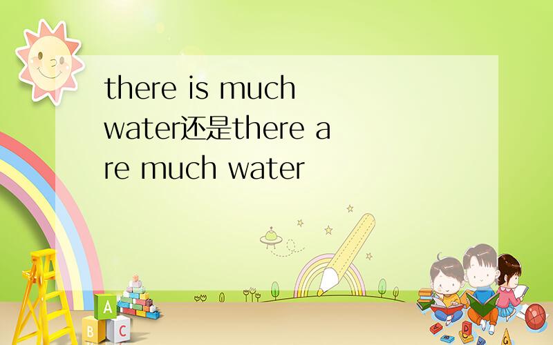 there is much water还是there are much water