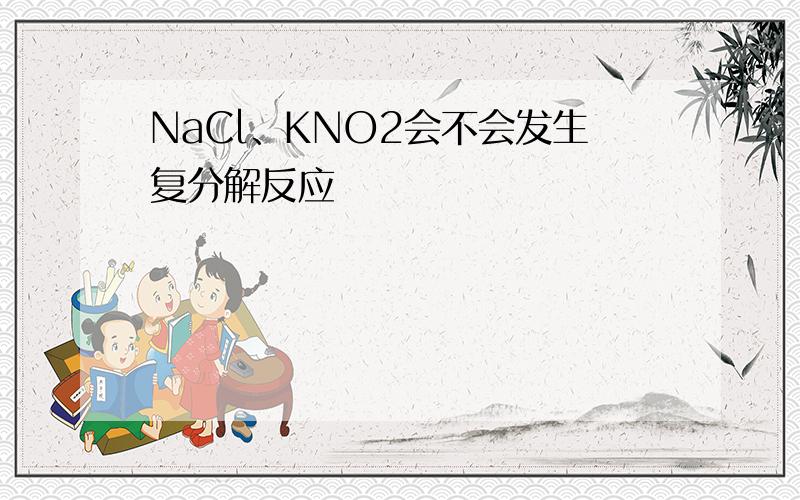 NaCl、KNO2会不会发生复分解反应