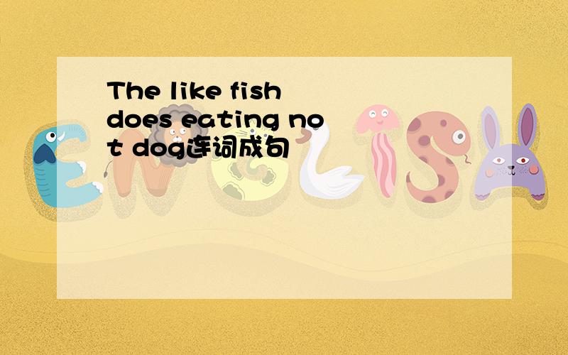 The like fish does eating not dog连词成句