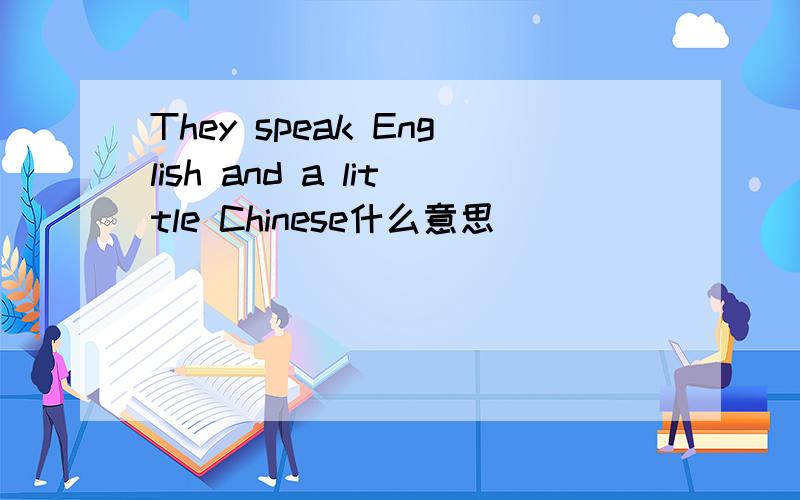 They speak English and a little Chinese什么意思