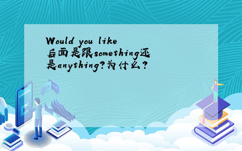 Would you like后面是跟something还是anything?为什么?