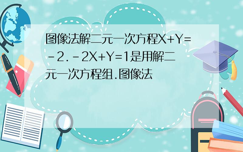 图像法解二元一次方程X+Y=-2.-2X+Y=1是用解二元一次方程组.图像法