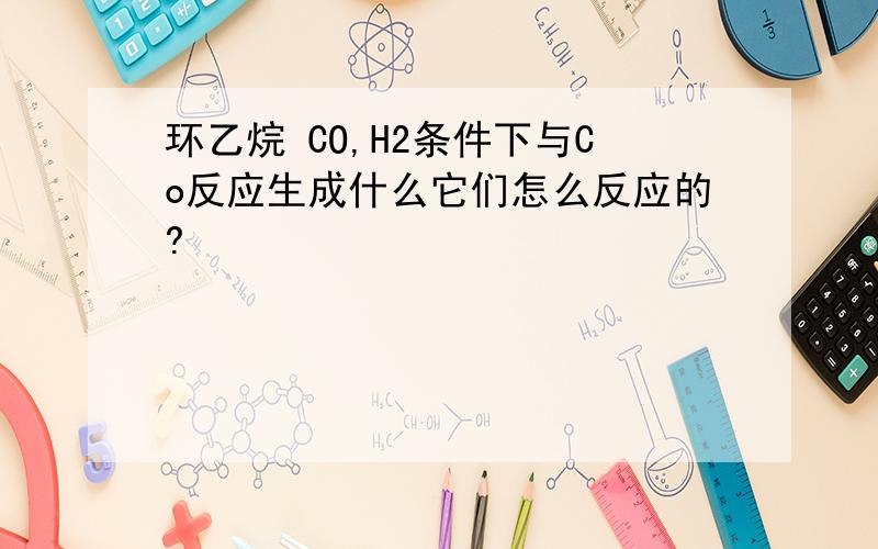 环乙烷 CO,H2条件下与Co反应生成什么它们怎么反应的?